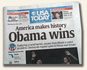 USA Today - Obama Election & Inuguration