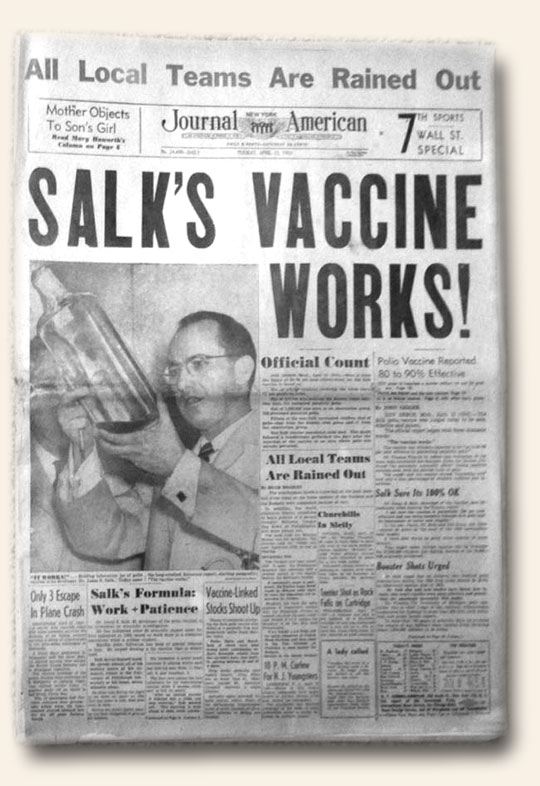 Vaccine for Polio Joseph Salk 