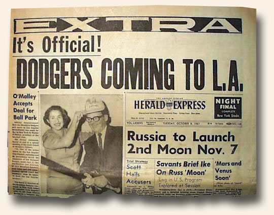 Image result for the brooklyn dodgers traded to la
